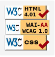 Logos de uso de HTML y CSS vlidos y cumplimiento de accesibilidad nivel AA